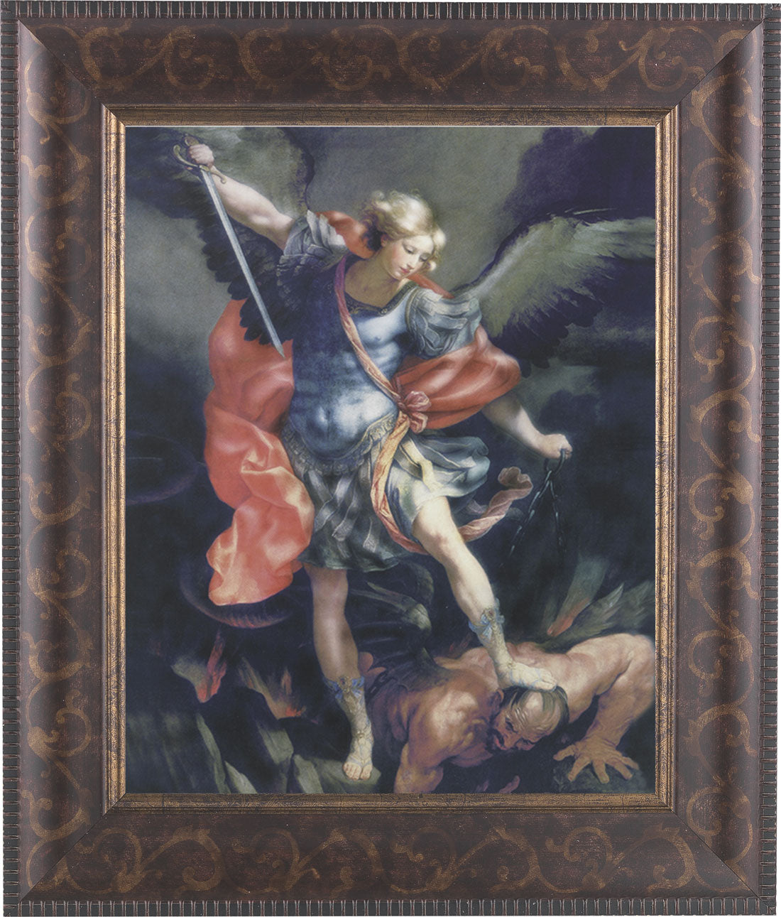 St. Michael 8x10 Framed Print Under Glass