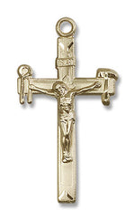 Hammer &amp; Wrench Crucifix Pendant