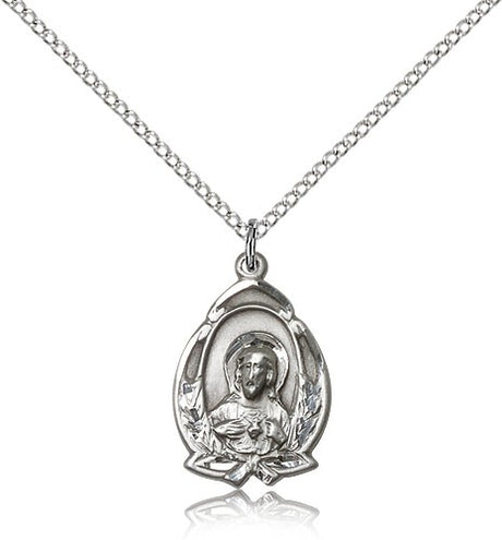 Wheat and Ribbon Scapular Medal
