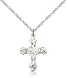 Women's Ornate Heavy Etching Cross Pendant