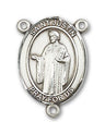 St. Justin Rosary Centerpiece Sterling Silver or Pewter