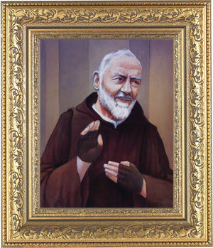 St. Padre Pio 8x10 Framed Print Under Glass