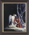 Agony in the Garden Jesus and Angel 8x10 Framed Print Under Glass