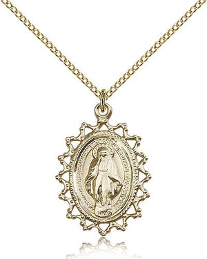 Women's Pointed Tip Miraculous Medal
