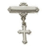 Baby Pin, Sterling Silver, with Cross Pendant