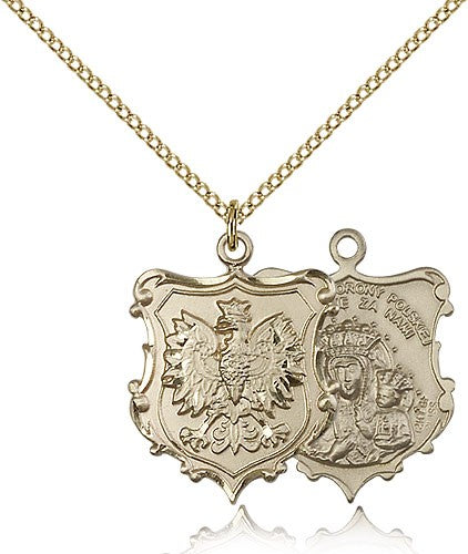 Polish Double-Sided Our Lady of Czestochowa Medal