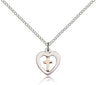 Cross in a Heart Pendant