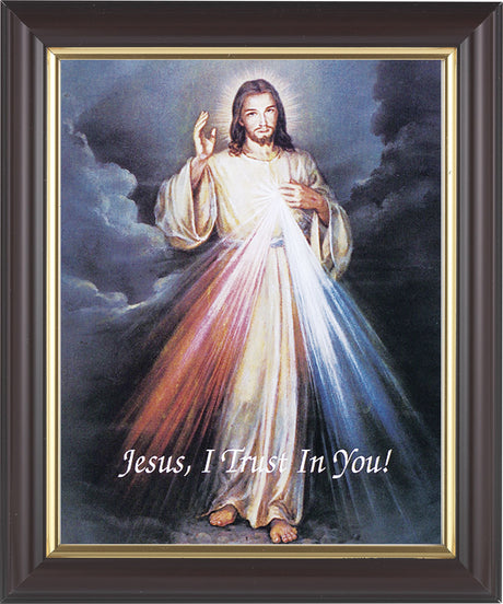 Divine Mercy 8x10 Framed Print Under Glass