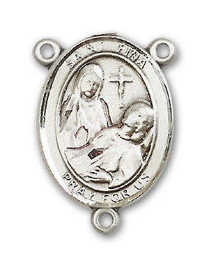 St. Fina Rosary Centerpiece Sterling Silver or Pewter