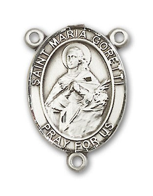 St. Maria Goretti Rosary Centerpiece Sterling Silver or Pewter