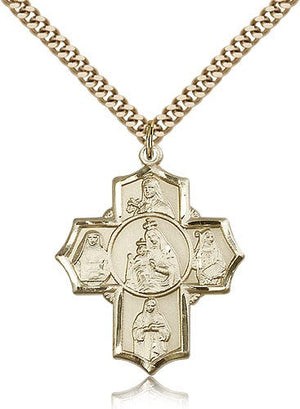 Carmelite Order 5-Way Medal