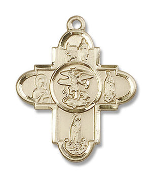 St. Michael and Our Lady 5-Way Pendant