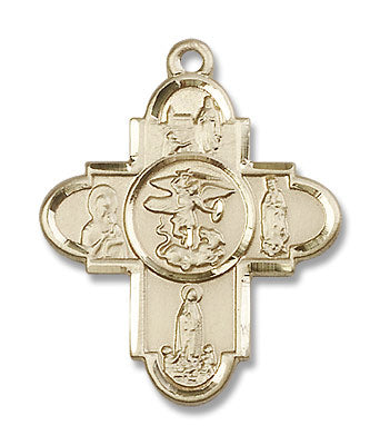 St. Michael and Our Lady 5-Way Pendant