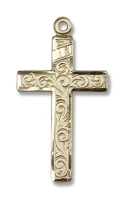 Cross Pendant with Scrolls
