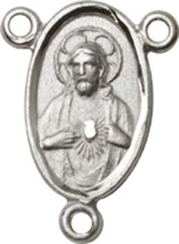 Scapular Sterling Silver Rosary Centerpiece