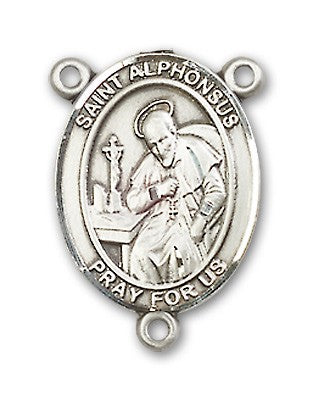 St. Alphonsus Rosary Centerpiece Sterling Silver or Pewter
