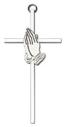 Praying Hands Wall Cross 6"