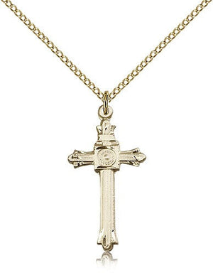 Radial Center Cross Necklace