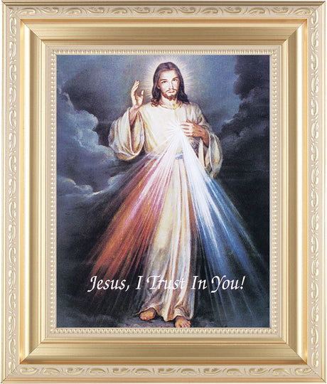 Divine Mercy 8x10 Framed Print Under Glass