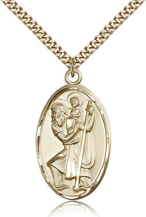 Large Saint Christopher Medal