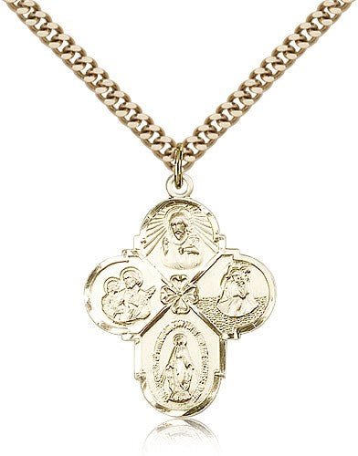 Rounded Edge 4-Way Medal for Women