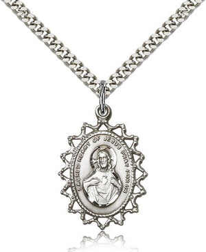 Pointed Tip Scapular Medal Necklace