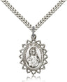 Pointed Tip Scapular Medal Necklace