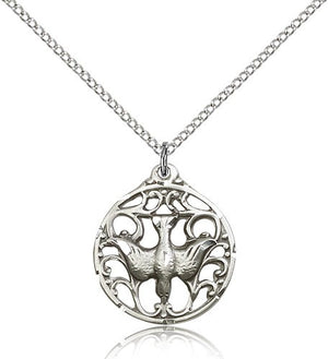 Holy Spirit Cut Out Round Medal for Women