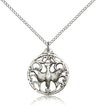 Holy Spirit Cut Out Round Medal for Women