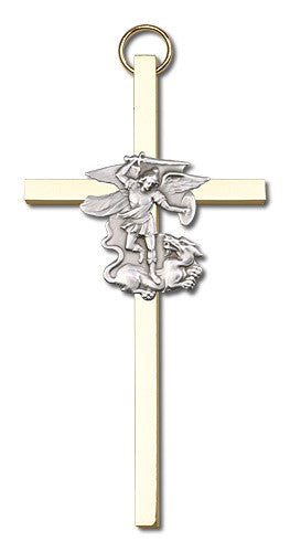 St. Michael Wall Cross 4'