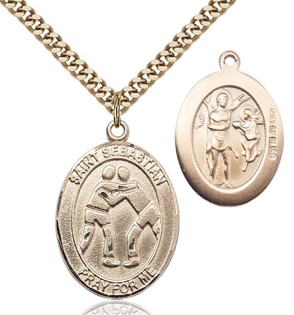 St. Sebastian Wrestling Medal