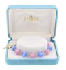 Flower Venetian Glass Rosary Bracelet, Sterling Silver