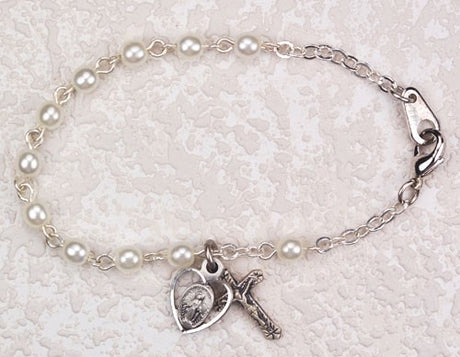 Bracelet with Glass Pearl Beads