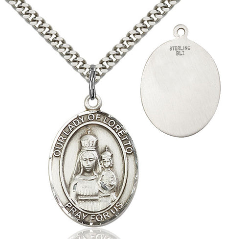 Our Lady of Loretto Patron Saint Medal