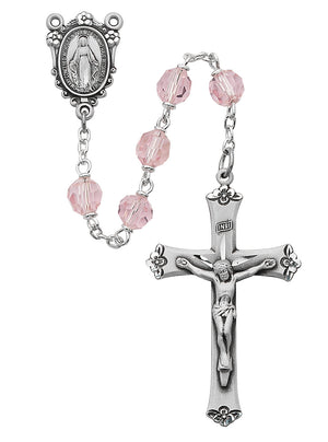 Pink Crystal Rosary