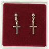Plain Cross Dangle Earrings