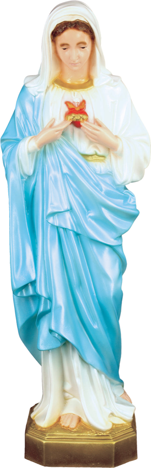 Plastic Immaculate Heart of Mary Statue - 24 inch