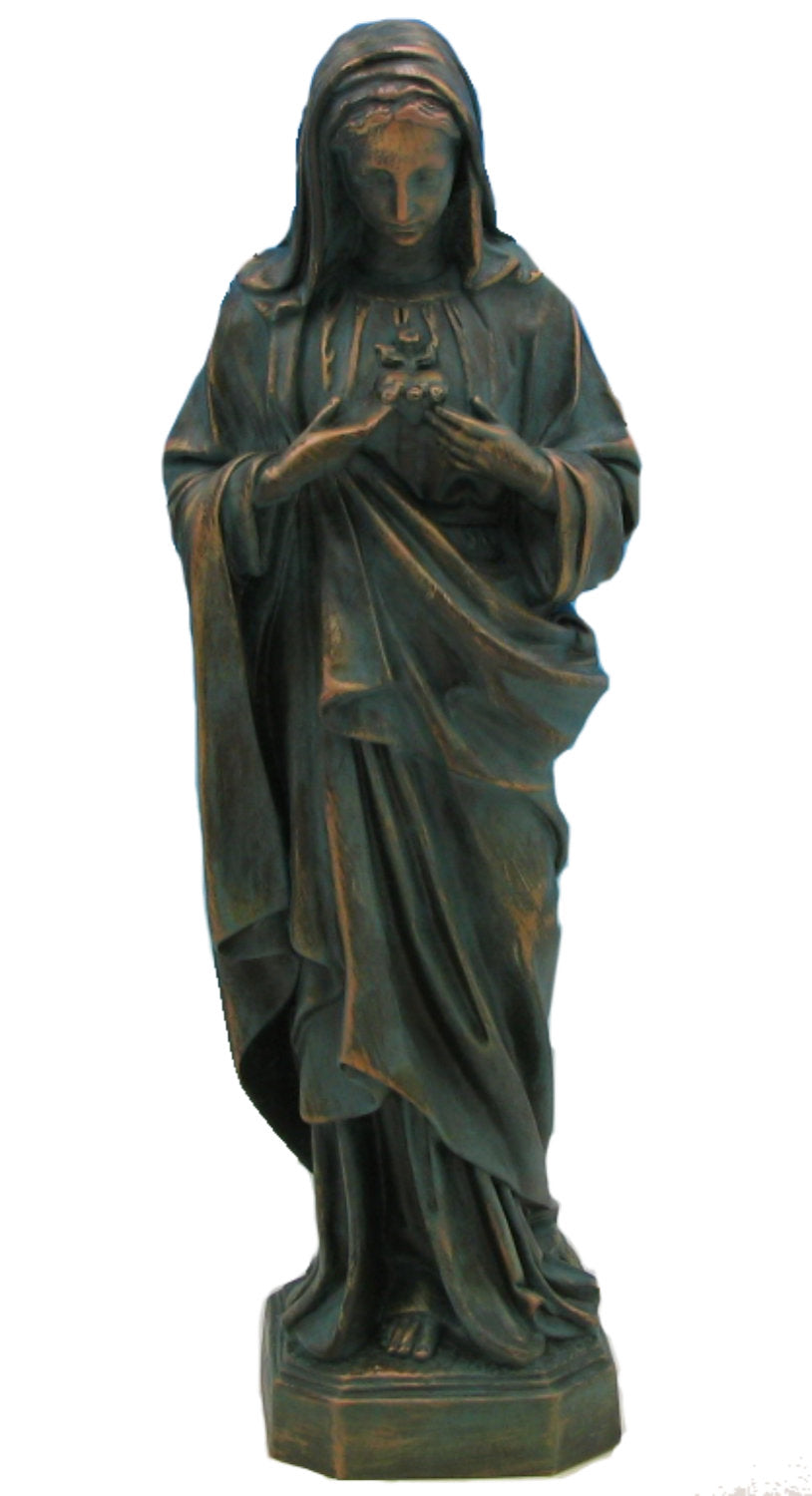 Plastic Immaculate Heart of Mary Statue - 24 inch