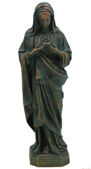Plastic Immaculate Heart of Mary Statue - 24 inch