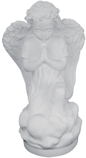 Plastic Kneeling Angel Statue - 16 inch