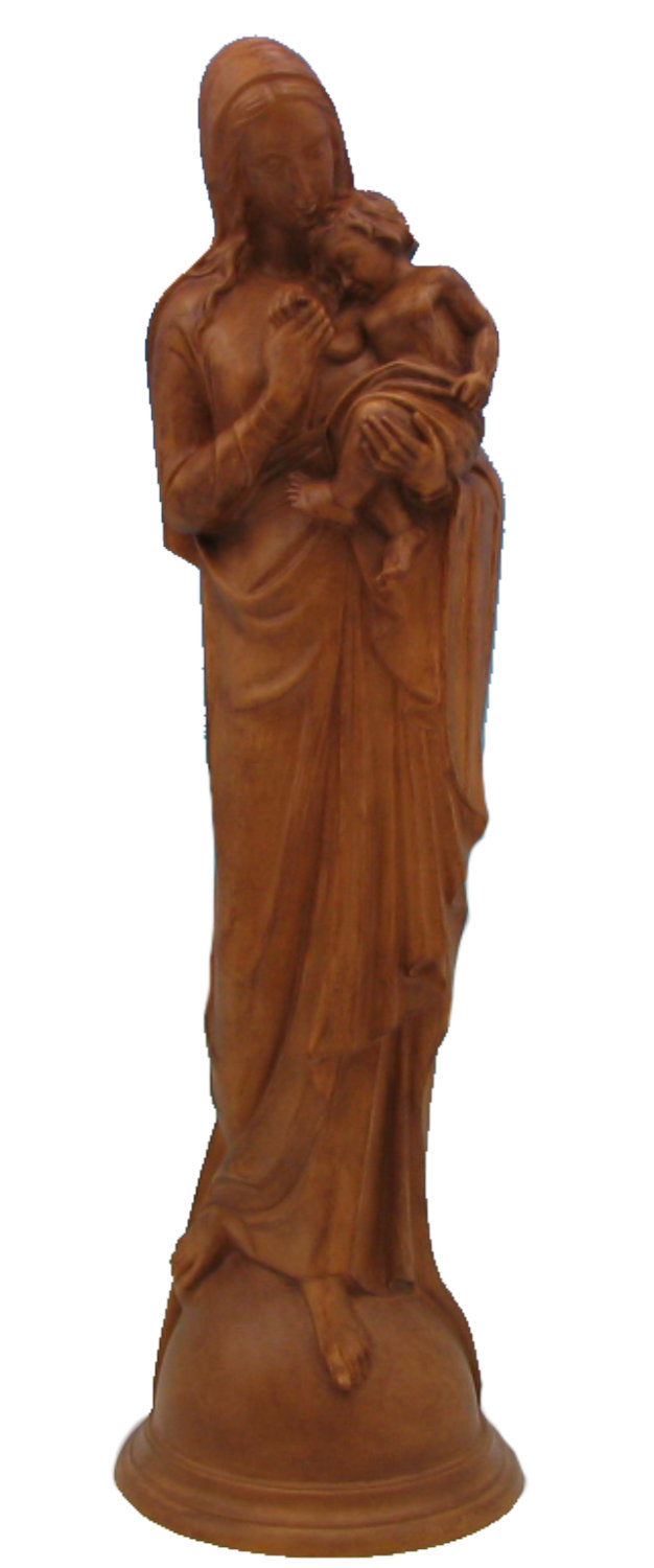 Plastic Madonna and Child Statue - 24 inch