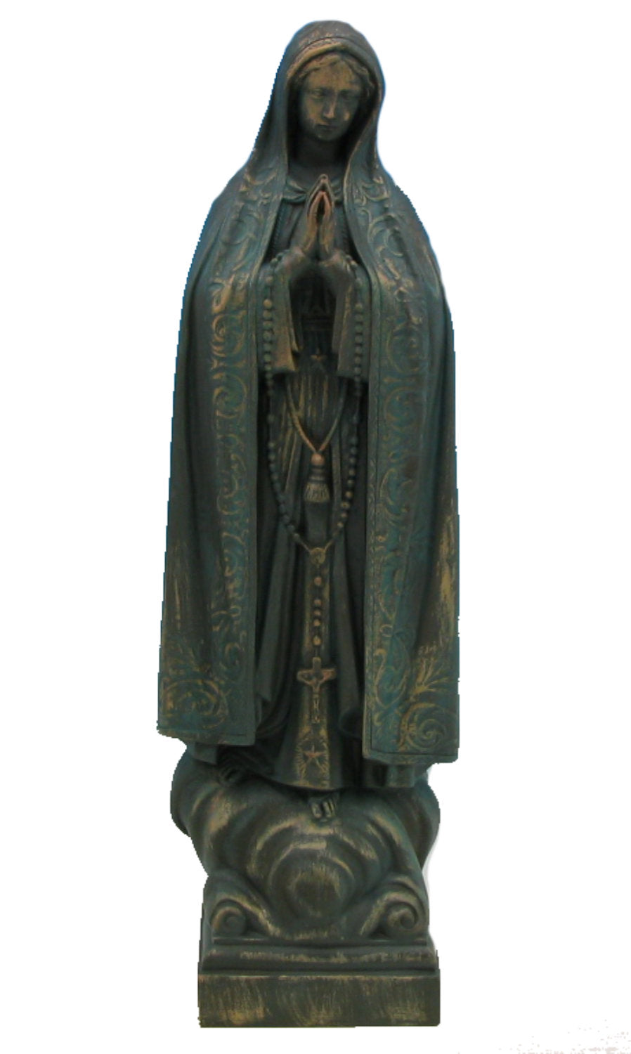 Plastic Our Lady of Fatima Statue - 24 inch