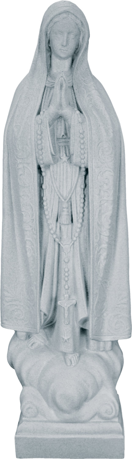 Plastic Our Lady of Fatima Statue - 24 inch