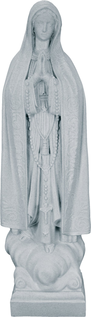 Plastic Our Lady of Fatima Statue - 24 inch