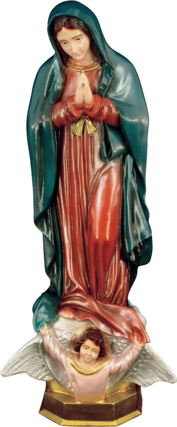 Plastic Our Lady of Guadalupe Statue - 24