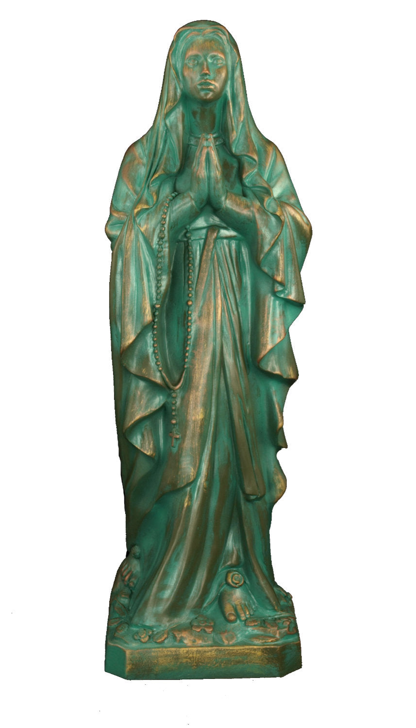 Plastic Our Lady of Lourdes Statue - 24 inch