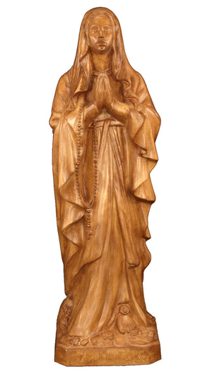 Plastic Our Lady of Lourdes Statue - 24 inch