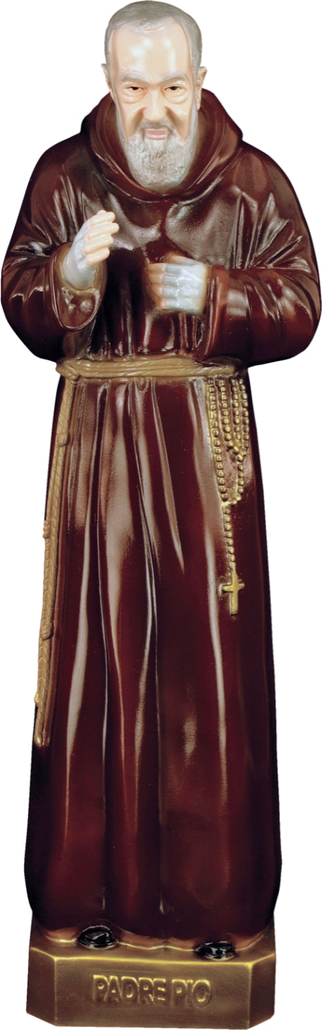 Plastic Padre Pio Statue - 24 inch