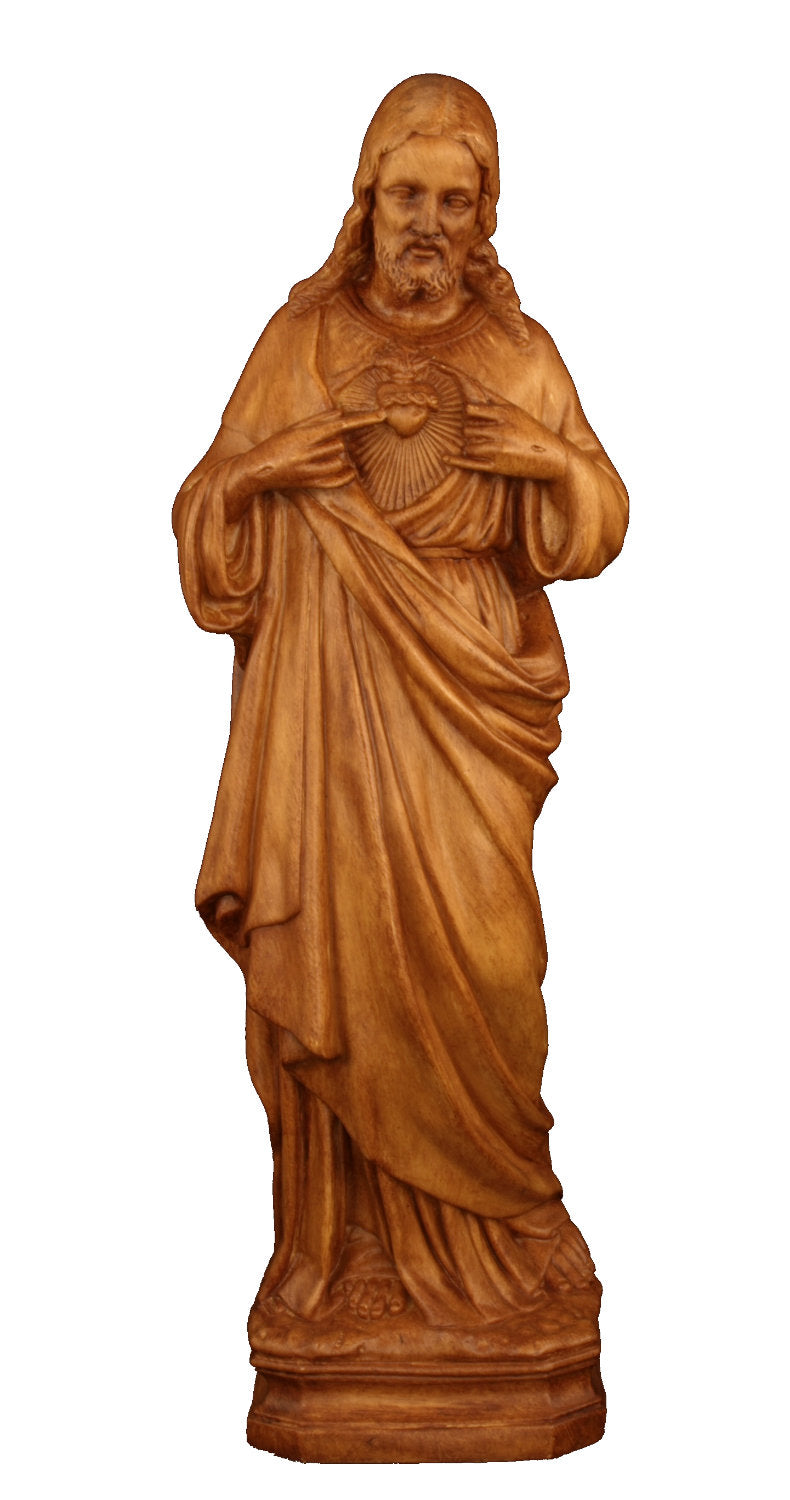 Sacred Heart Plastic Statue - 24 inch