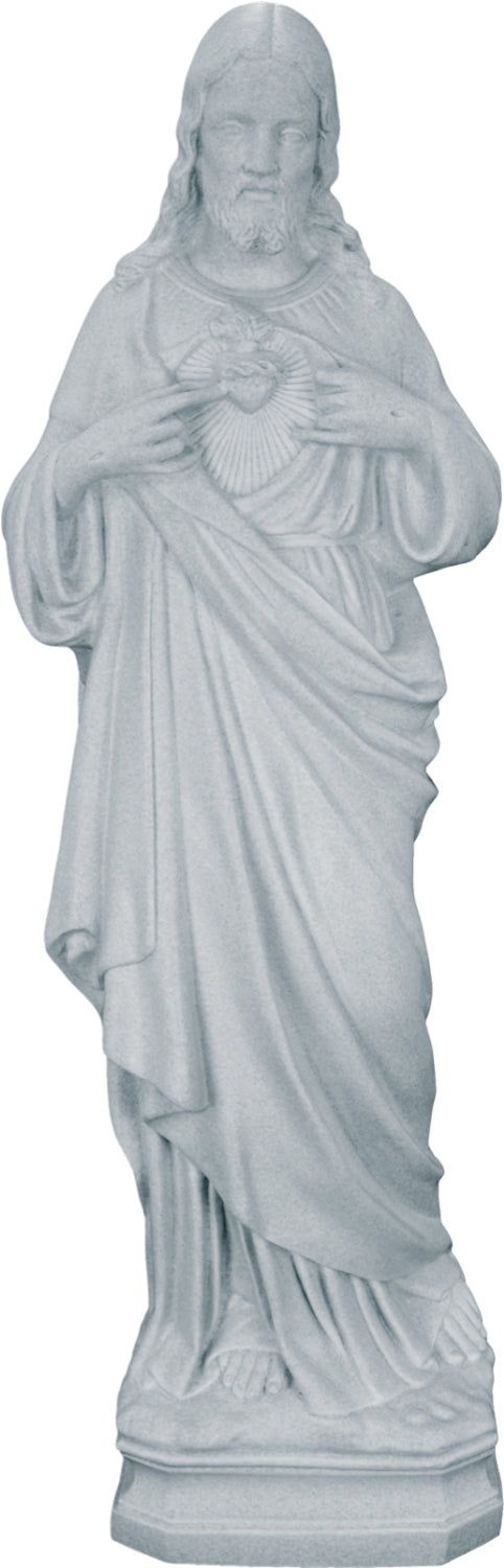 Sacred Heart Plastic Statue - 24 inch